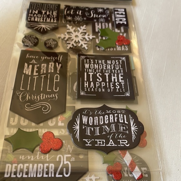 Mambi Chips Holiday Christmas Themed Stickers Me & My Big Ideas new - Picture 4 of 8